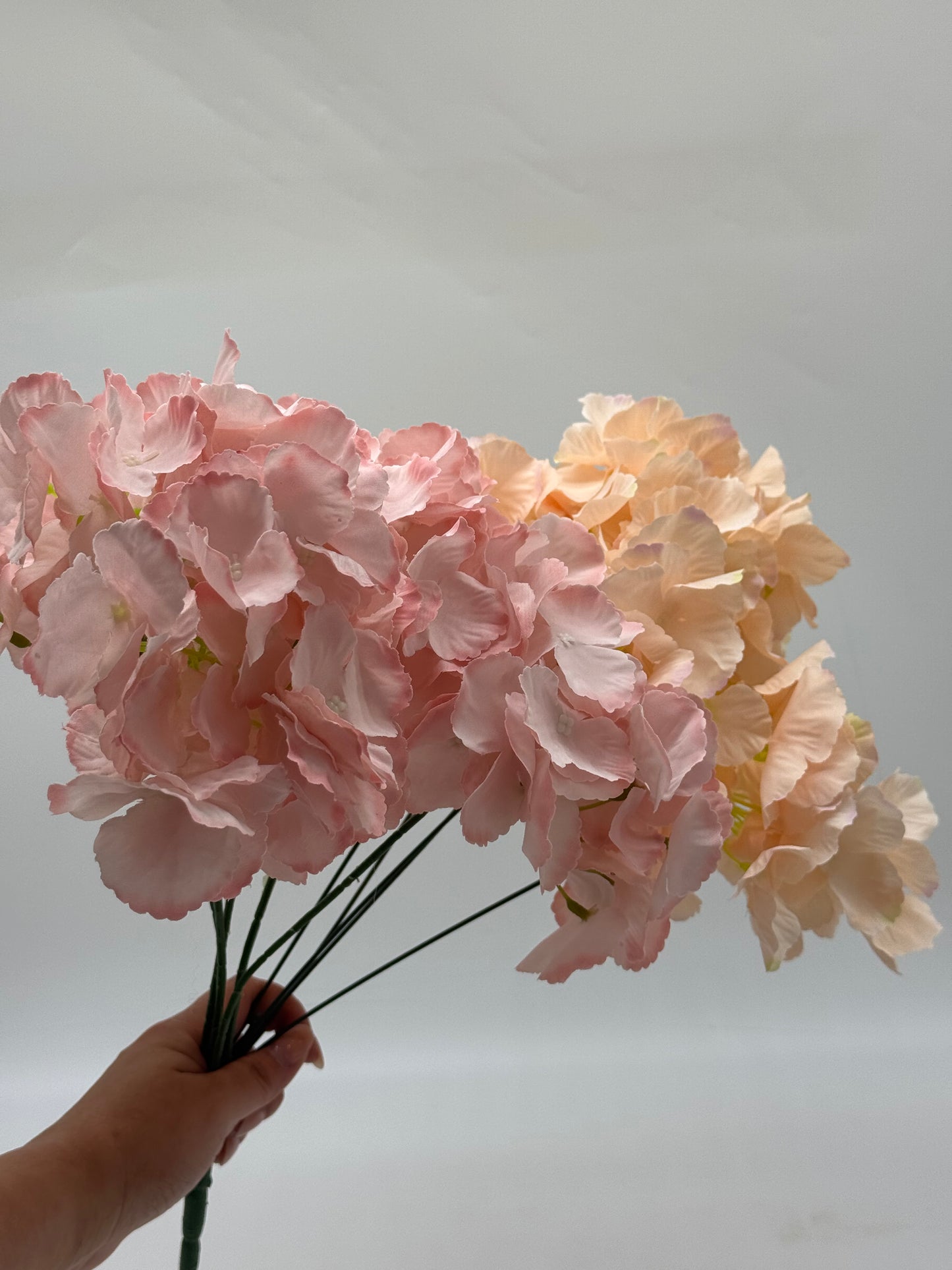 Hydrangea Spray Large Petals Silk