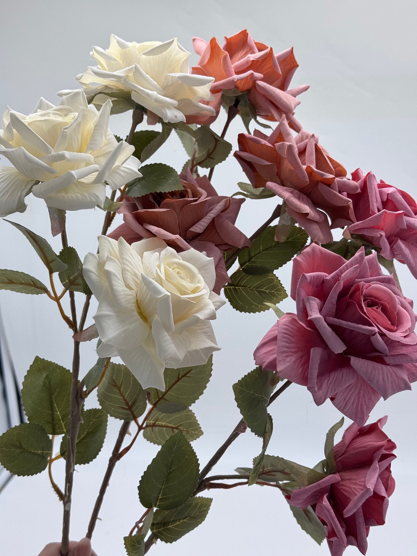 Selena Roses Spray 3H Silk