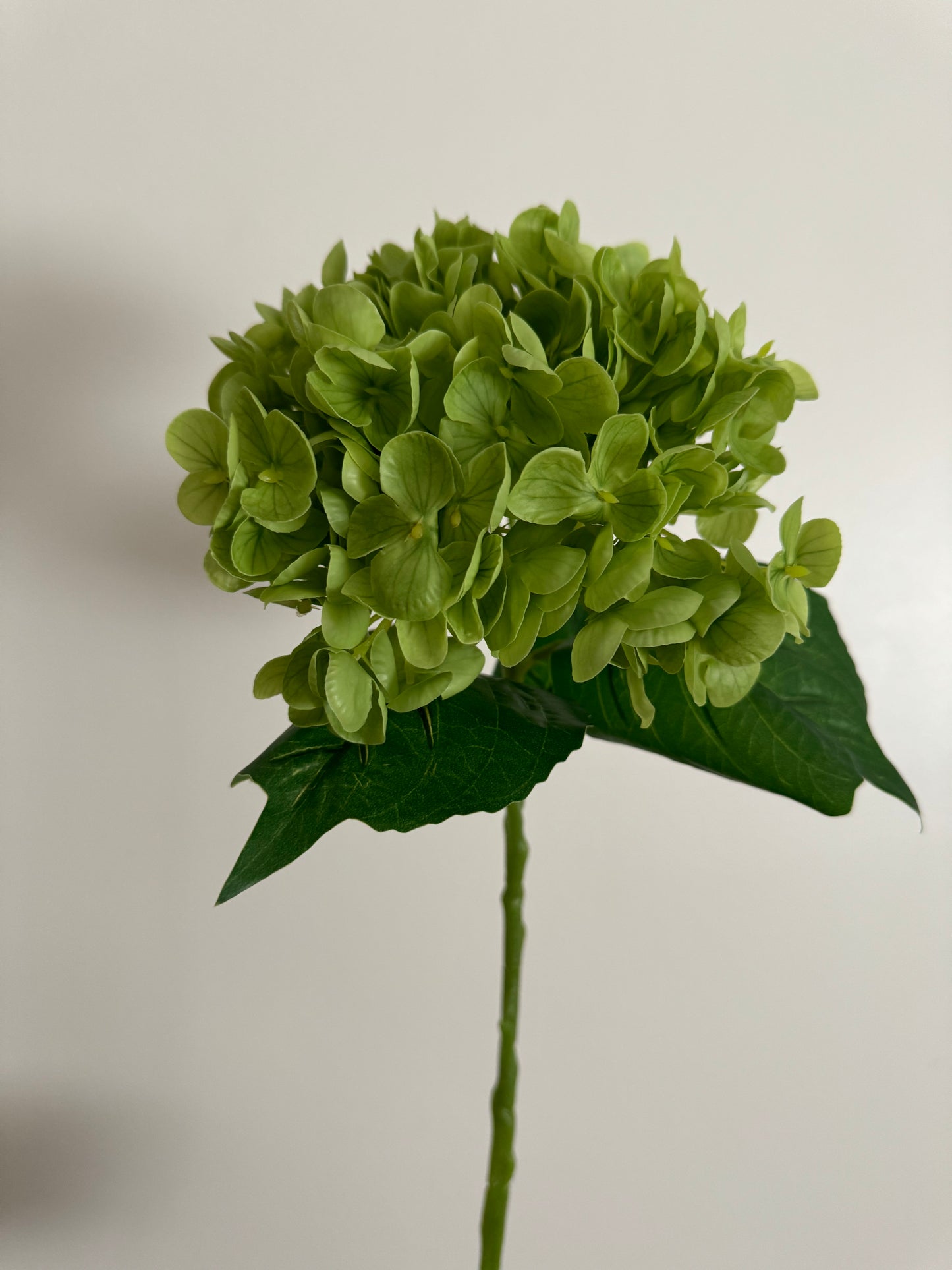 Real Touch Medium Hydrangea Green