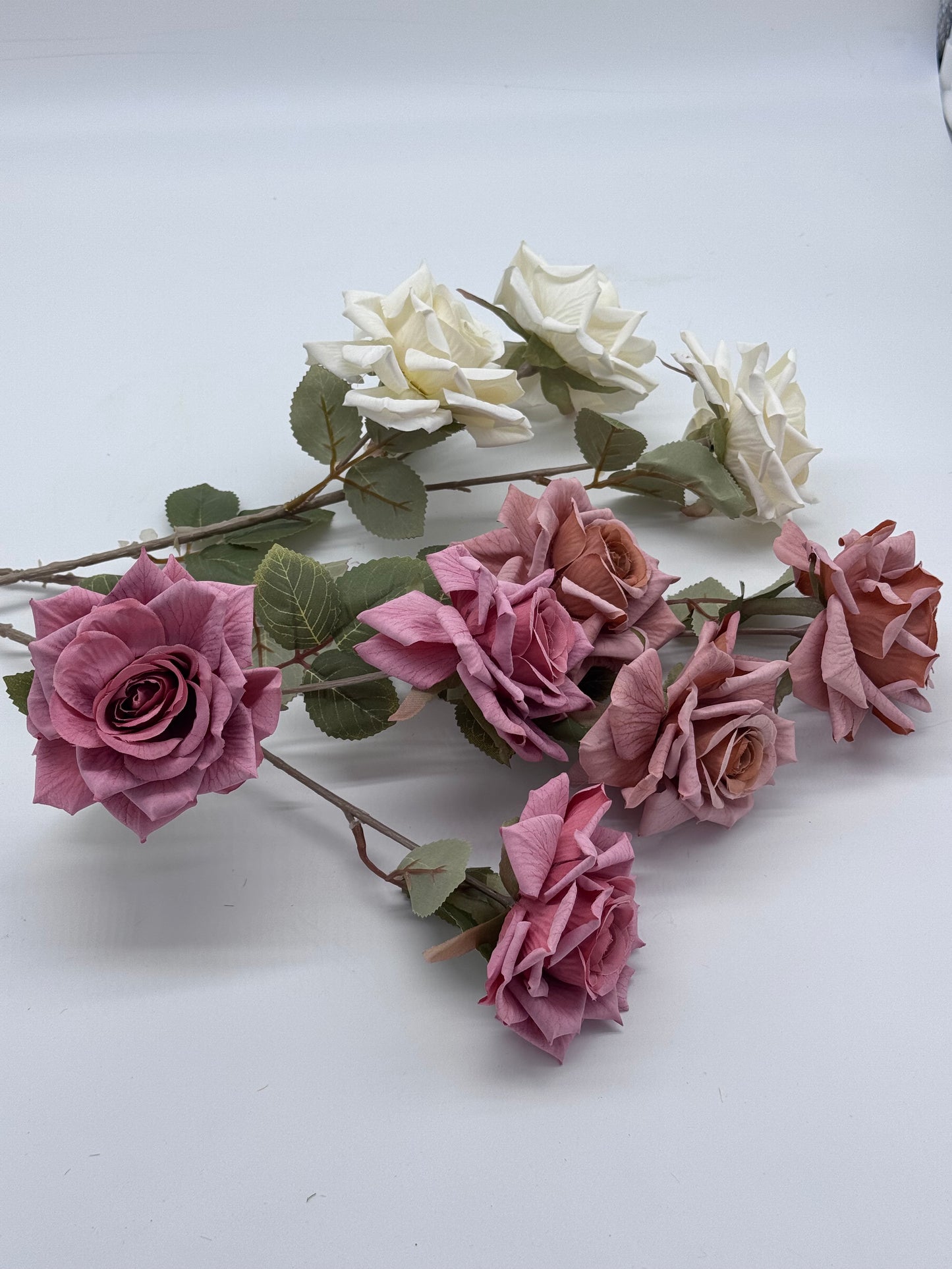 Selena Roses Spray 3H Silk