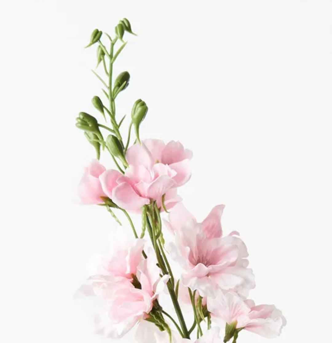 Delphinium Real Touch Soft Pink