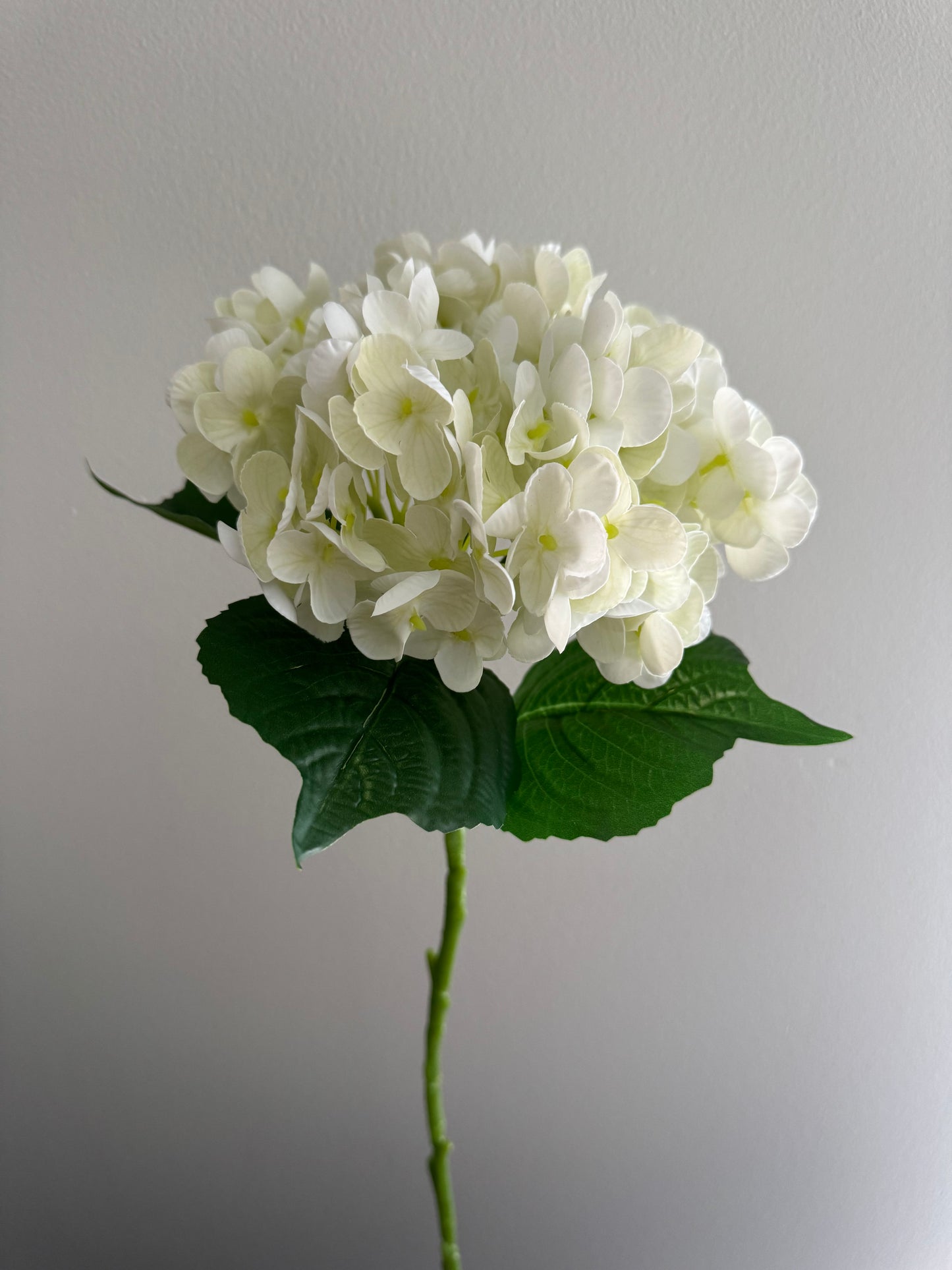 Real Touch Medium Hydrangea White/Green