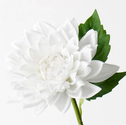 Real Touch Dahlia Single Stem White