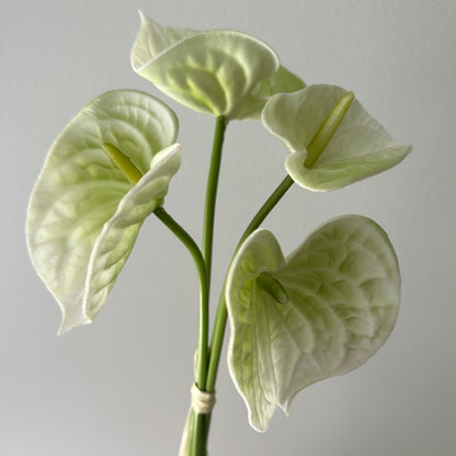 Real Touch Anthurium Green Bunch 4pc