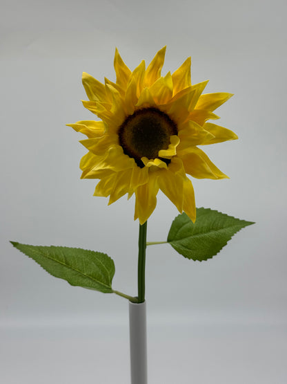 Sunflower Real Touch Premium Yellow Single Stem