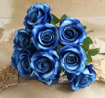 Velvet Single Stem Rose Blue