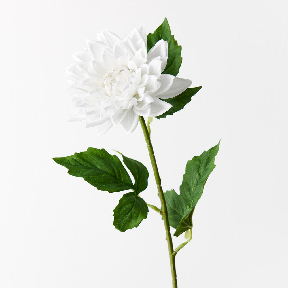 Real Touch Dahlia Single Stem White