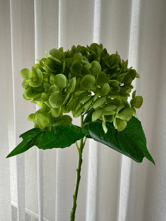 Real Touch Medium Hydrangea Green