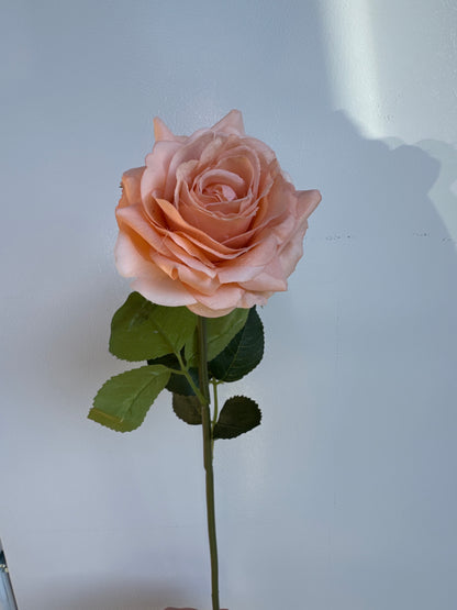 Alice Real Touch Premium Single Stem Rose Peach