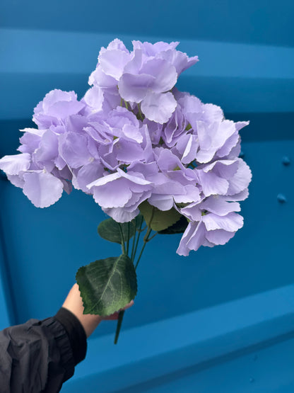 Hydrangea Spray Large petals Silk