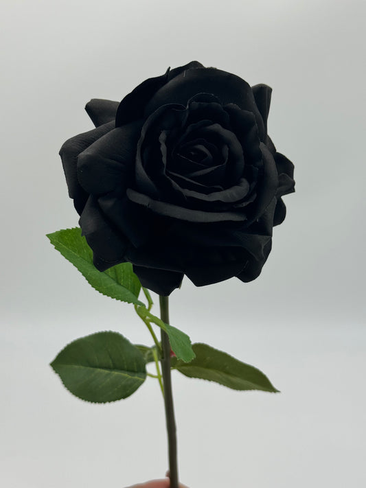 Louis Real Touch Single Stem Rose Black