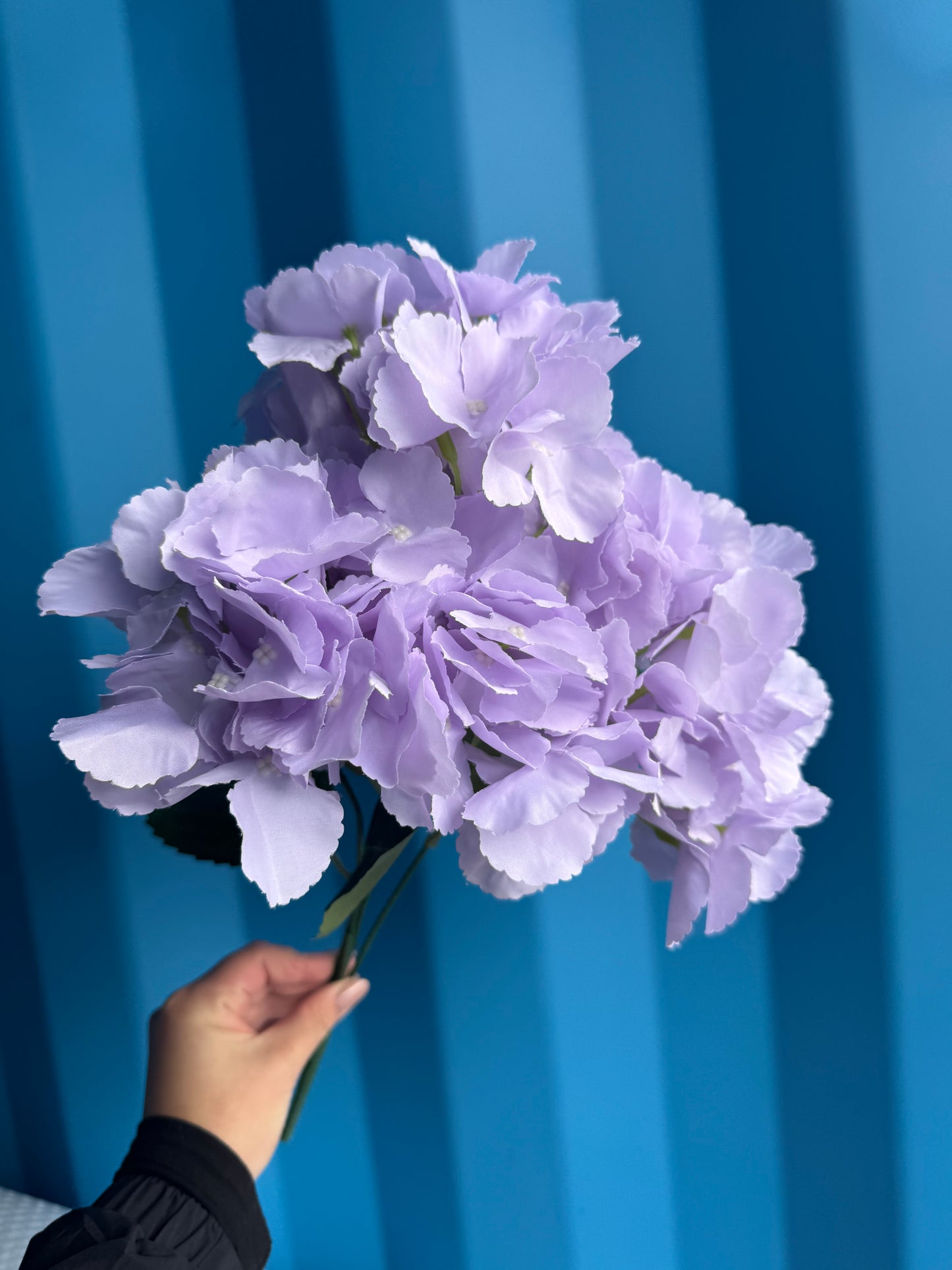 Hydrangea Spray Large petals Silk