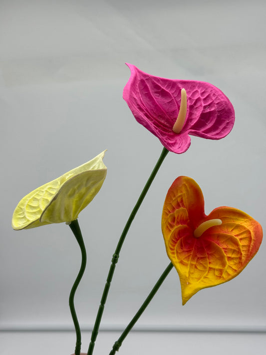 Anthurium Small Real Touch Single Stem