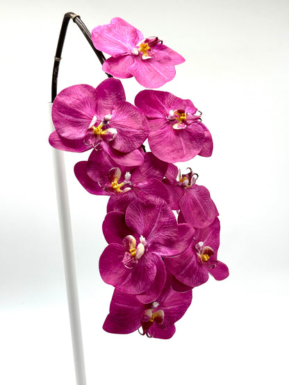 Real Touch Phalaenopsis Orchid Stem Fuchsia