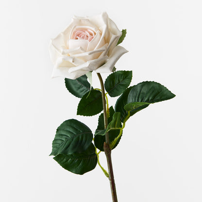 Real Touch Rose Single Stem Ivory