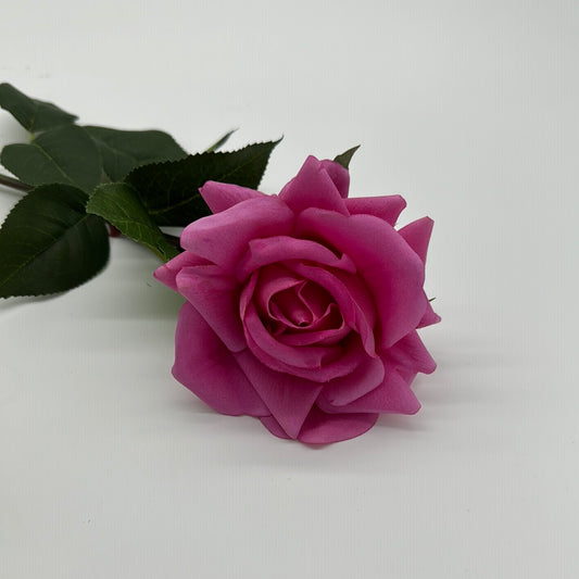 Louis Real Touch Single Stem Rose Fuchsia