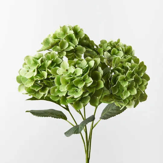 Real Touch Hydrangeas Bush Spray Green