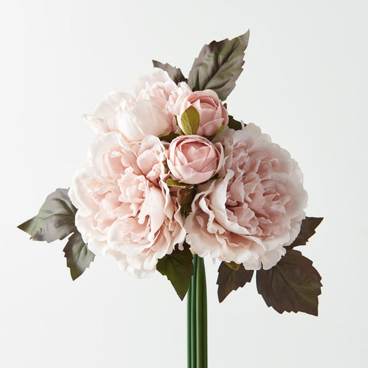 Real Touch Mixed Peonies Bouquet Pink