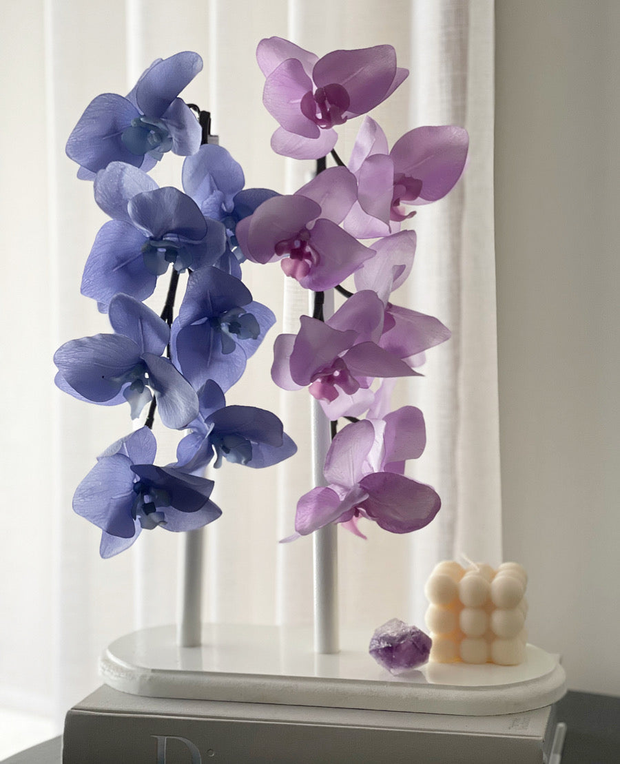 Real Touch Single Stem Orchid Purple