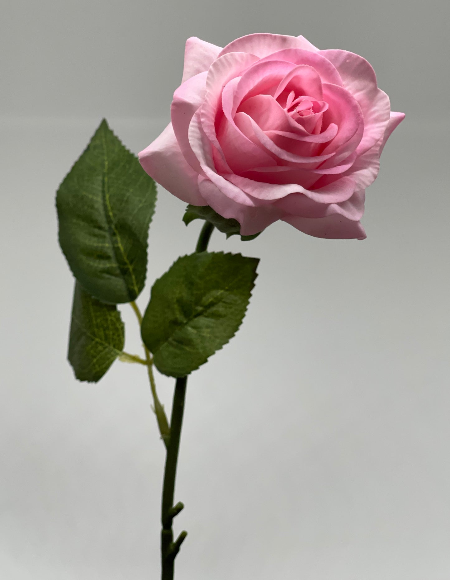 Real Touch Single Stem Small Rose Pink