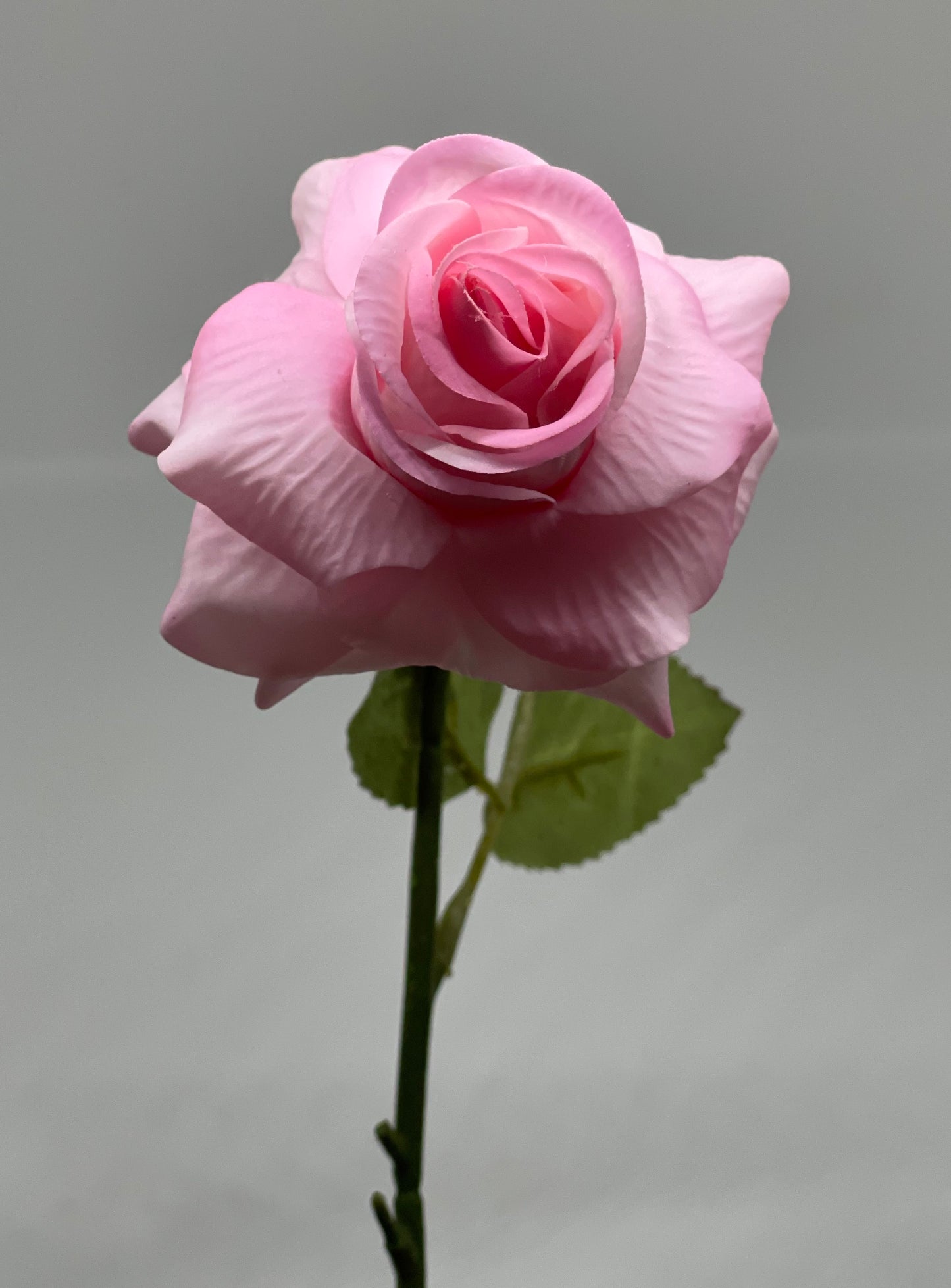 Real Touch Single Stem Small Rose Pink