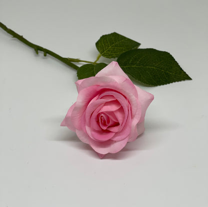 Real Touch Single Stem Small Rose Pink