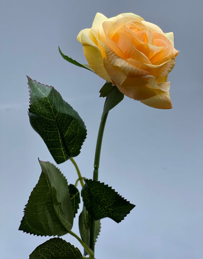 Real Touch Single Stem Small Rose Orange