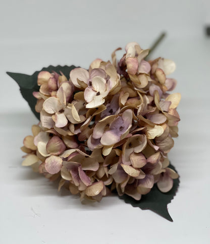 Single Stem Hydrangea Faux Dried