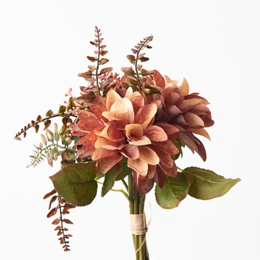 Dahlia Mix Bouquet Dusty Pink/Peach