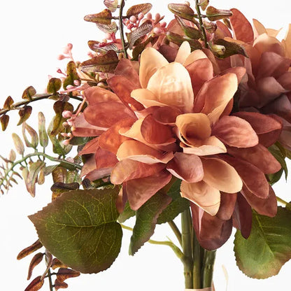 Dahlia Mix Bouquet Dusty Pink/Peach