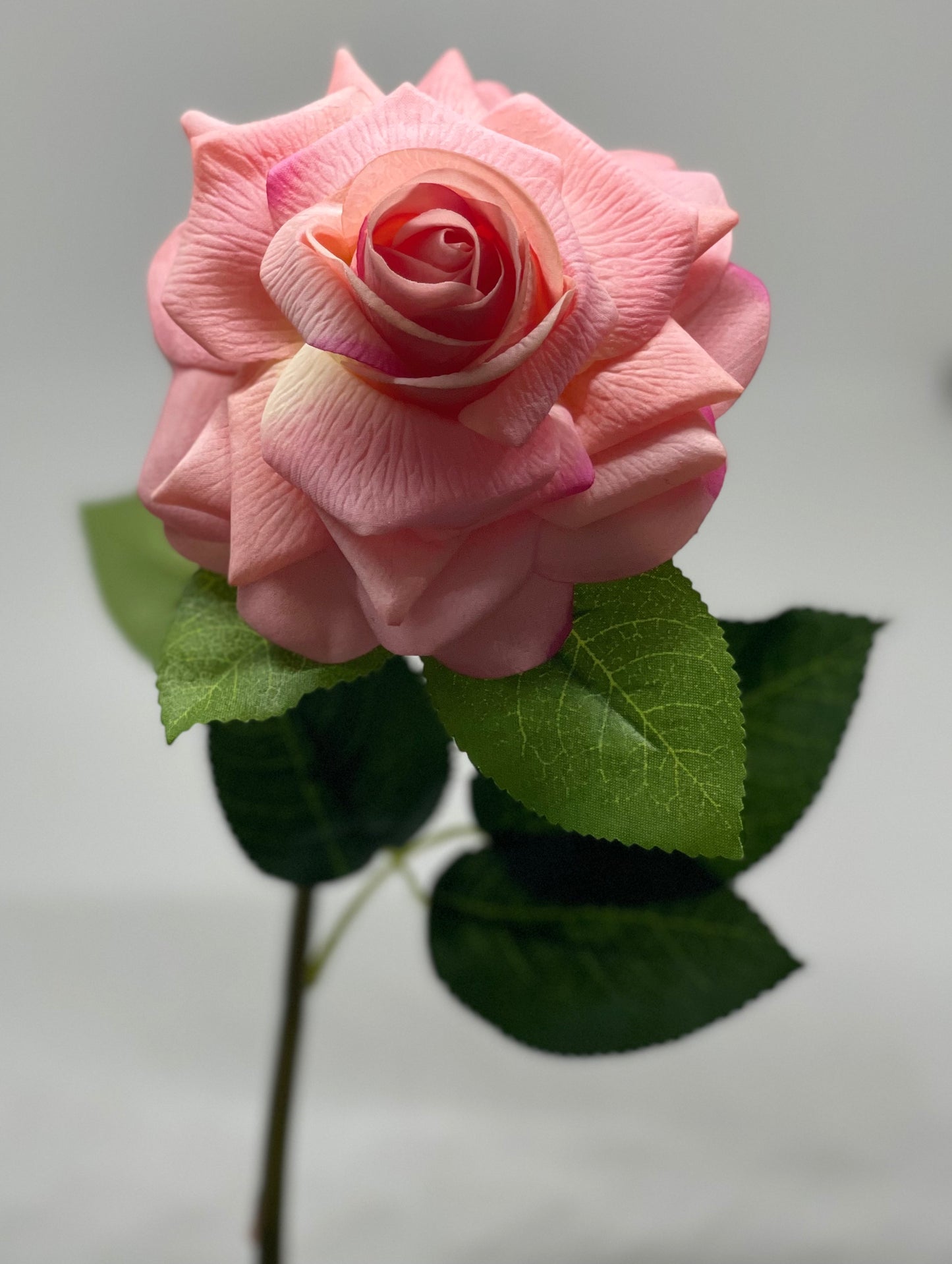 Real Touch Single Stem Rose Pink