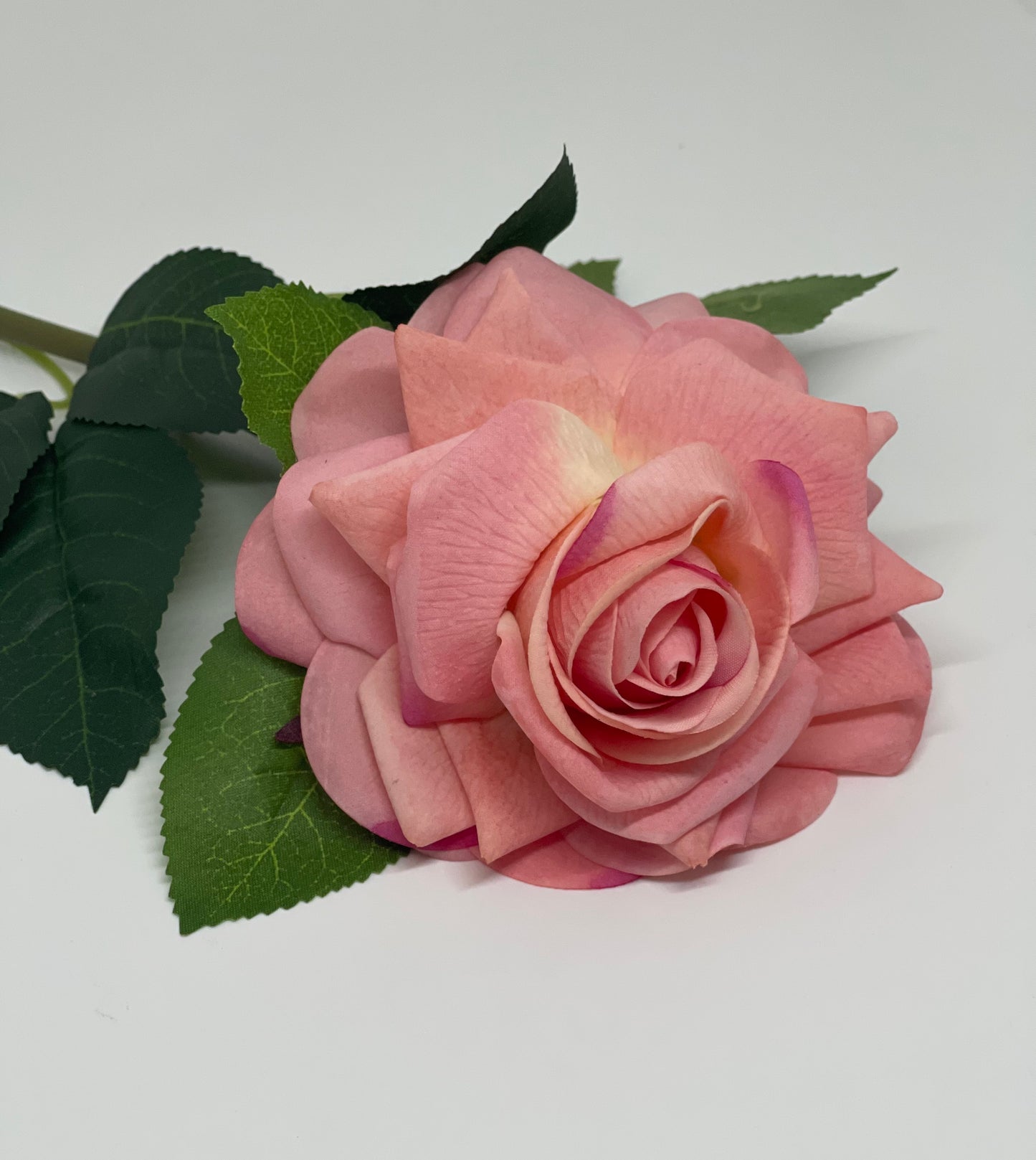 Real Touch Single Stem Rose Pink