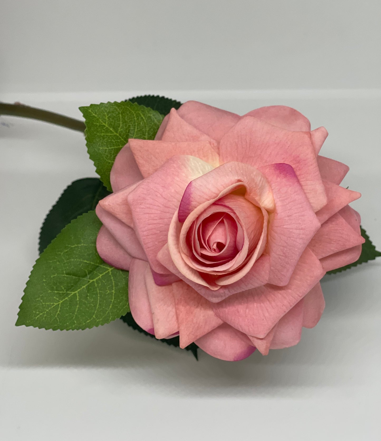 Real Touch Single Stem Rose Pink