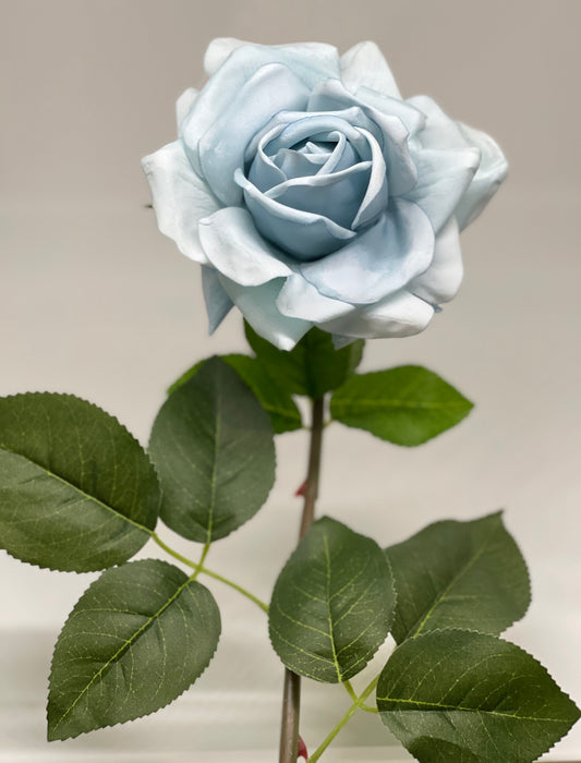 Louis Real Touch Single Stem Rose Premium Blue