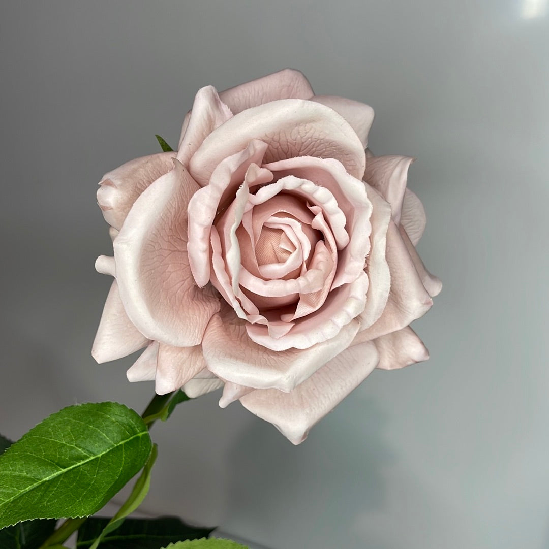 Louis Real Touch Single Stem Rose Premium Dusty Pink