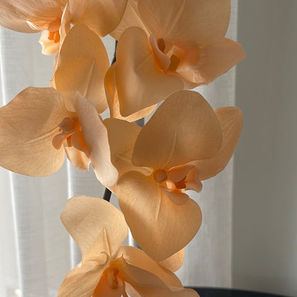 Real Touch Single Stem Orchid Peach