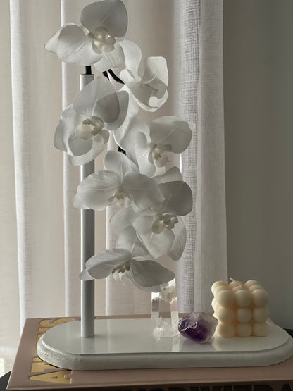 Real Touch Single Stem Orchid White