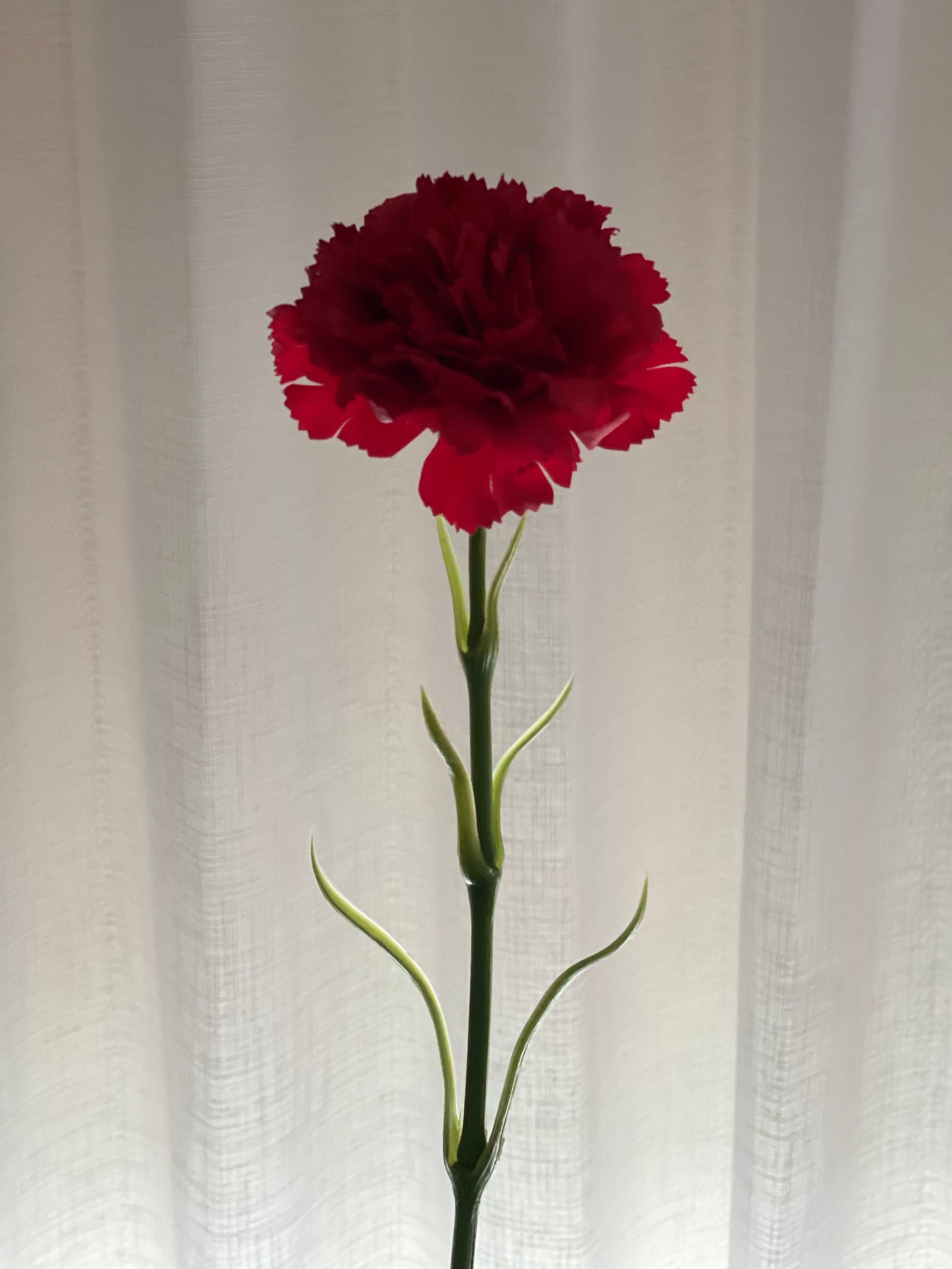 Real Touch Carnation Single Stem Red