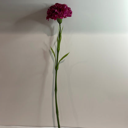 Real Touch Carnation Single Stem Hot Pink