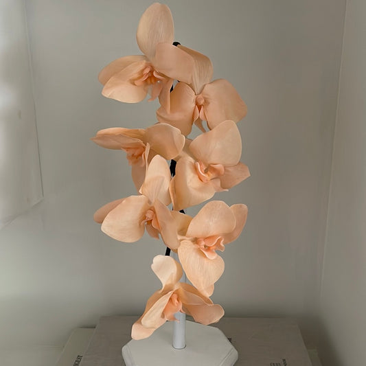 Real Touch Single Stem Orchid Peach