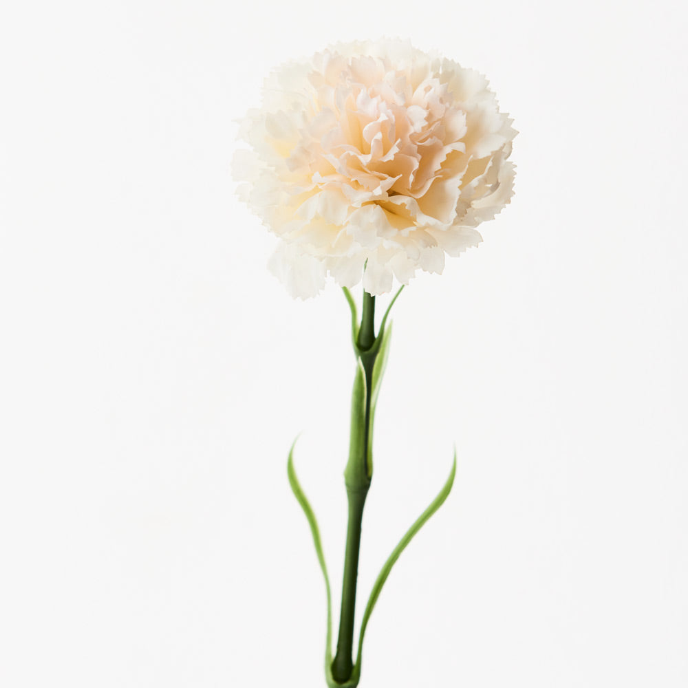 Real Touch Carnation Single Stem Ivory