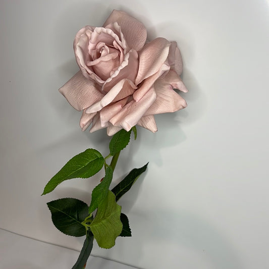 Louis Real Touch Single Stem Rose Premium Dusty Pink