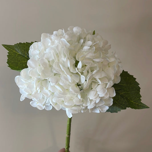 Real Touch Hydrangea White Large